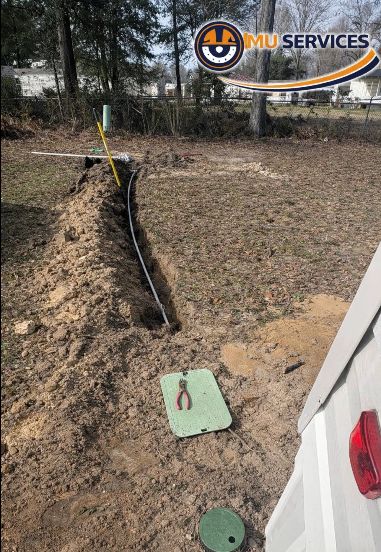 Drainage work in progress